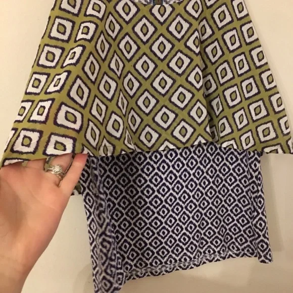 Anthropologie | Meadow Rue Geometric 2 Layer Tank - Picture 4 of 8